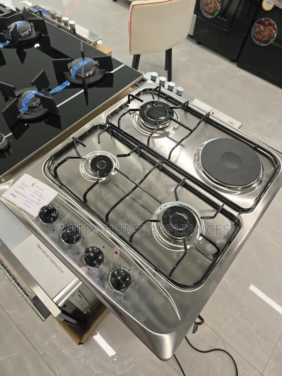 Stainless Steel Built-in Blueflame 60cm by 60cm (3+1) Gas Hob