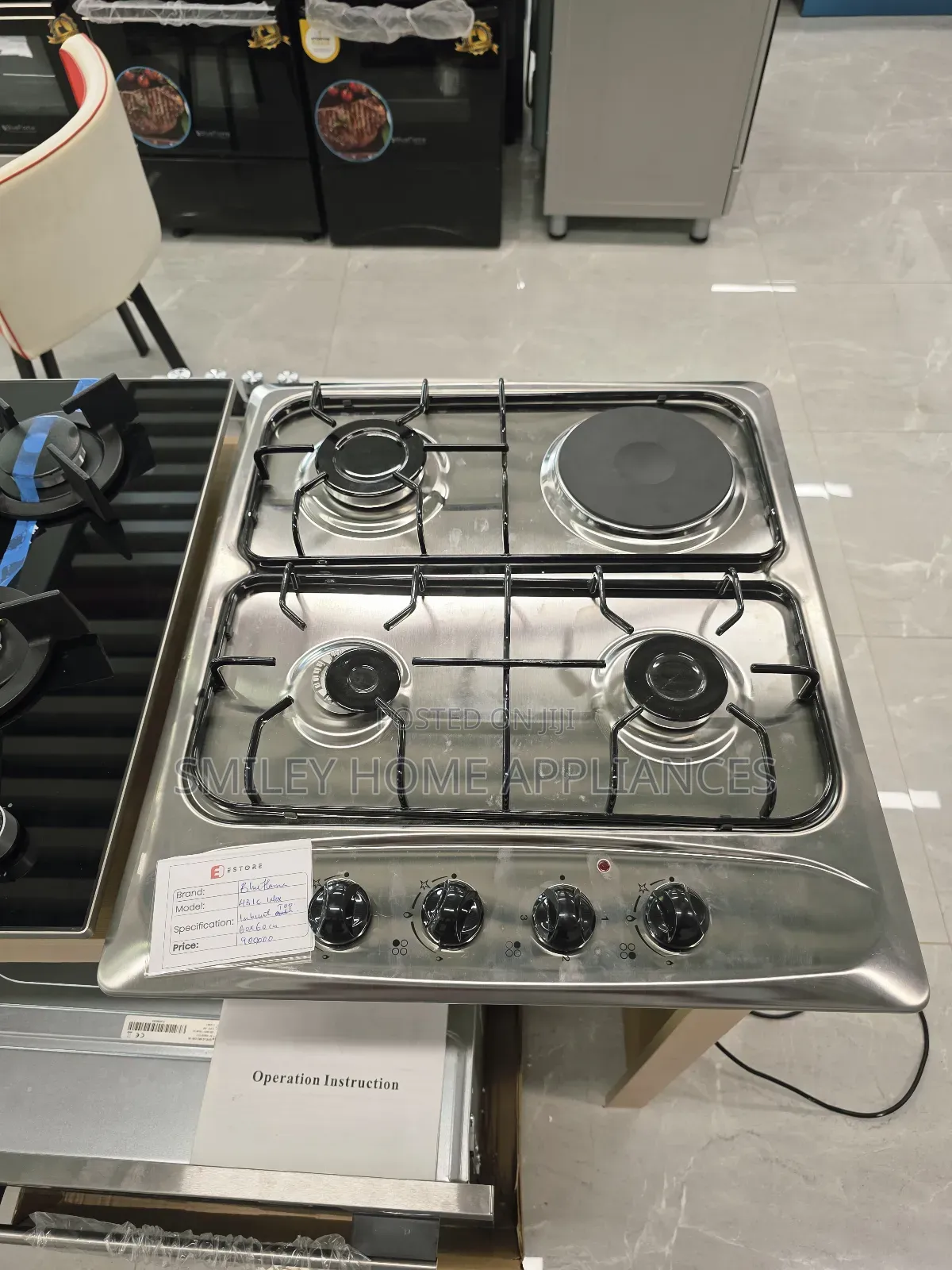 Stainless Steel Built-in Blueflame 60cm by 60cm (3+1) Gas Hob