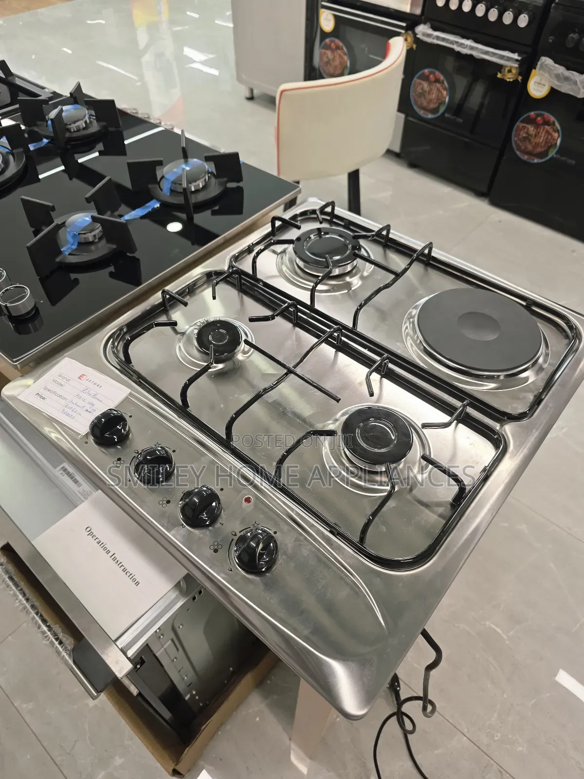 (3+1) Blueflame Built in Stainless Steel Hob With Auto Ignition