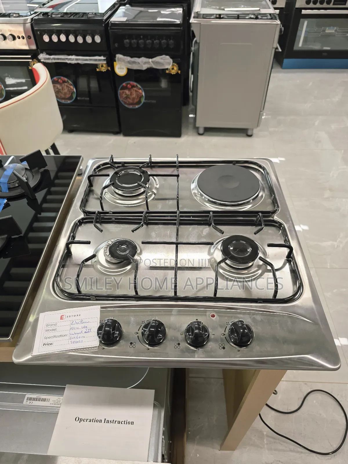 (3+1) Blueflame Built in Stainless Steel Hob With Auto Ignition