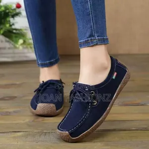 Ladies Classy Mocassins Suede Loafers_multi-Colours