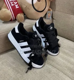 Unisex Campus Black White Sneakers