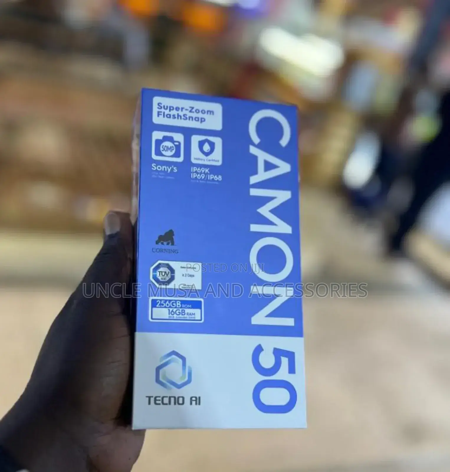 New Tecno Camon 50 256 GB Blue