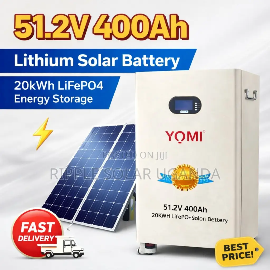 20kwh 51.2v 400ah Lifepo4 Lithium Solar Battery Home Backup System