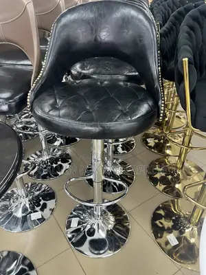 Adjustable Stool Chair Leather