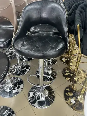 Adjustable Stool Chair Leather