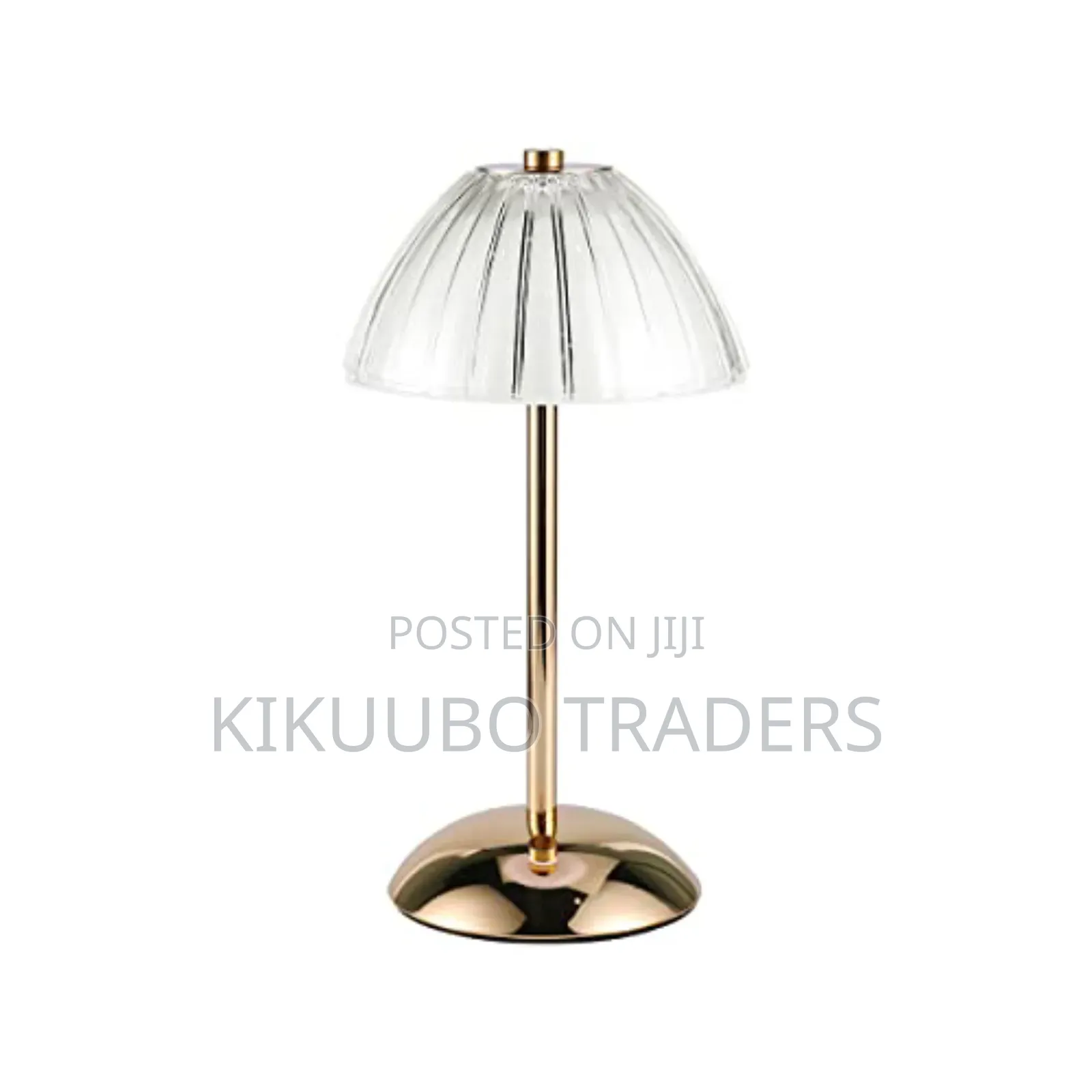 Retro Rechargeable Iron Ps Conic Cylinder Skirt Striped Led Table Lamp