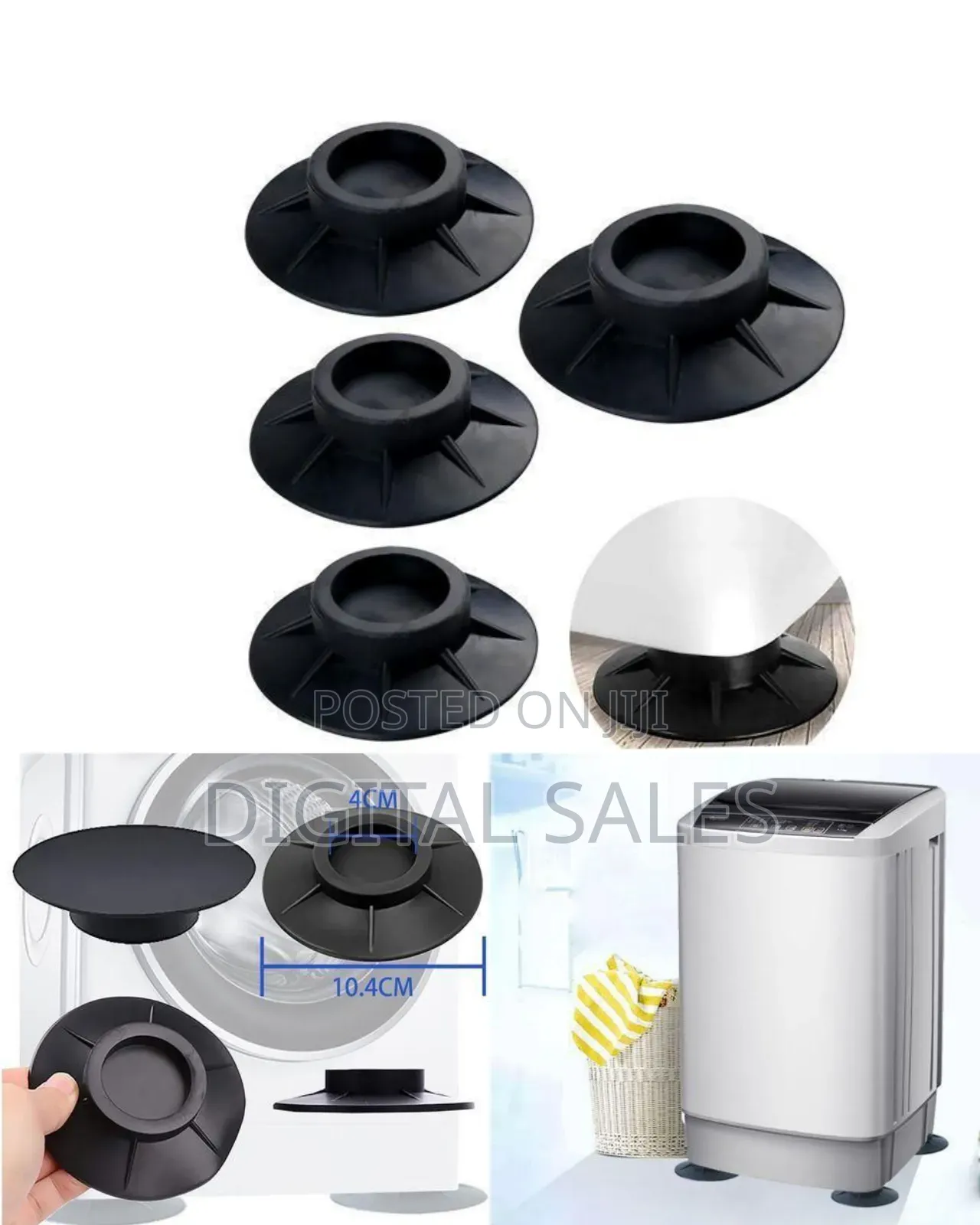 Anti-vibration And Anti-slip Appliance/Furniture Pads (Set Of 4)