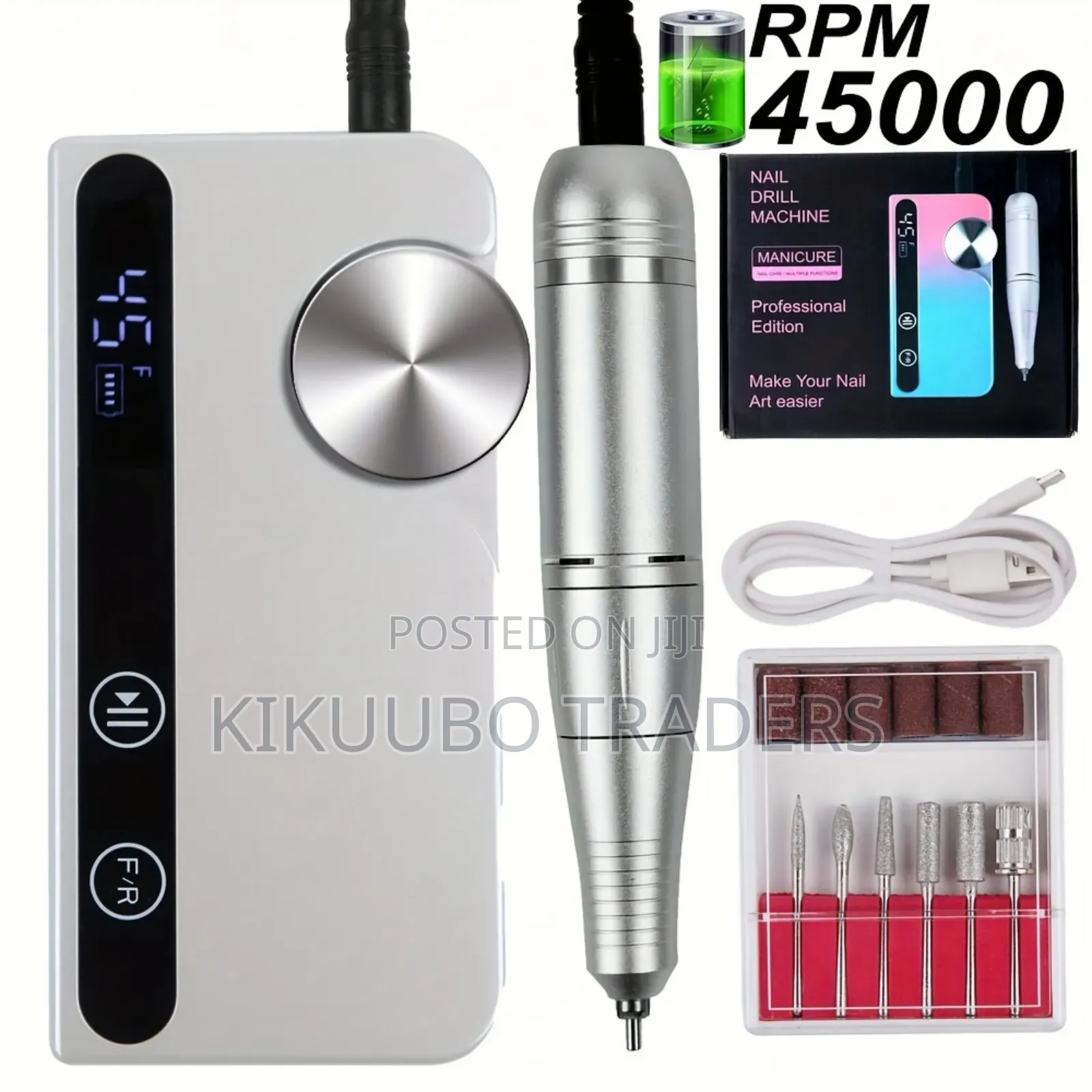 Portable, Rechargeable Electric Nail Drill Machine