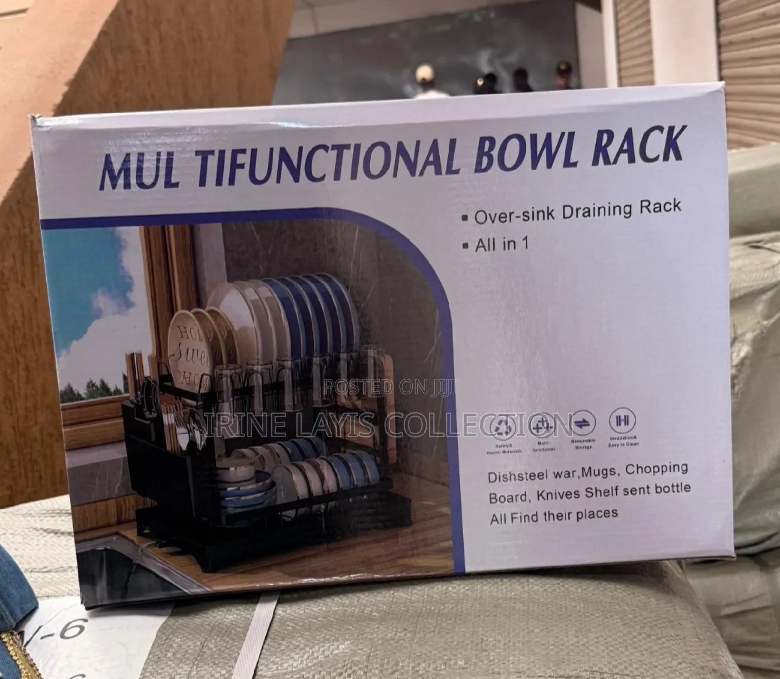 2-Tier "All in 1" Multifunctional Dish Drying Rack.