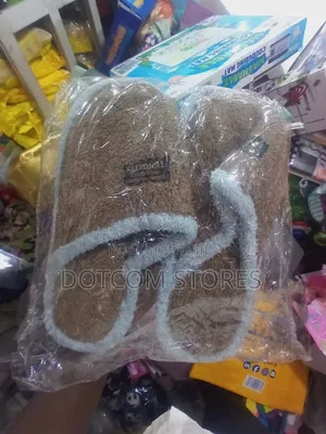 Pair of Soft, Fuzzy Fleece House Slippers
