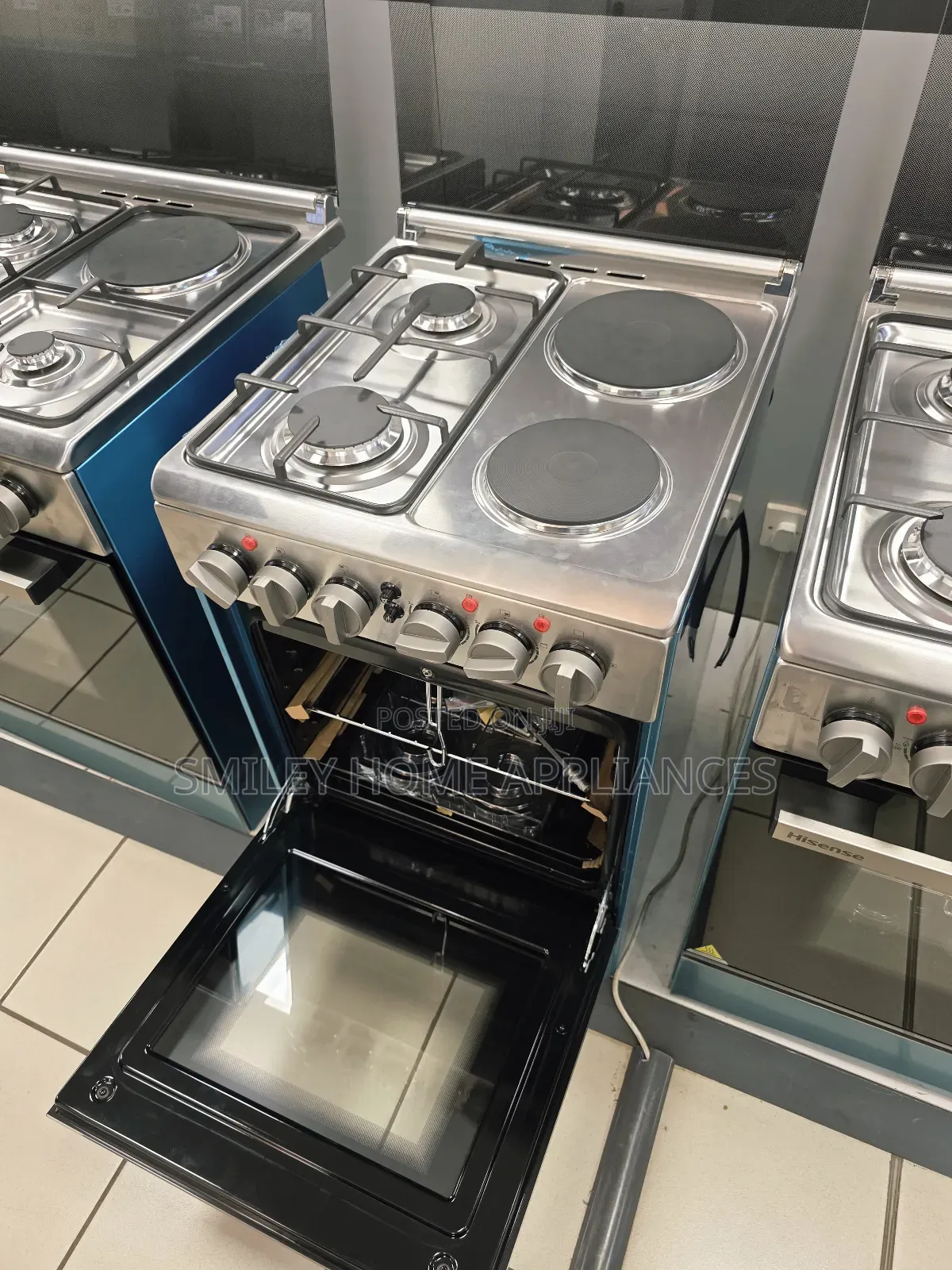 Brand New Hisense Stainless Steel Electric Cooker Oven (2+2) 50cm*50cm