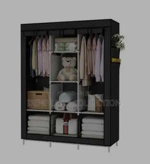 3 Colomn Portable Wardrobe Closet