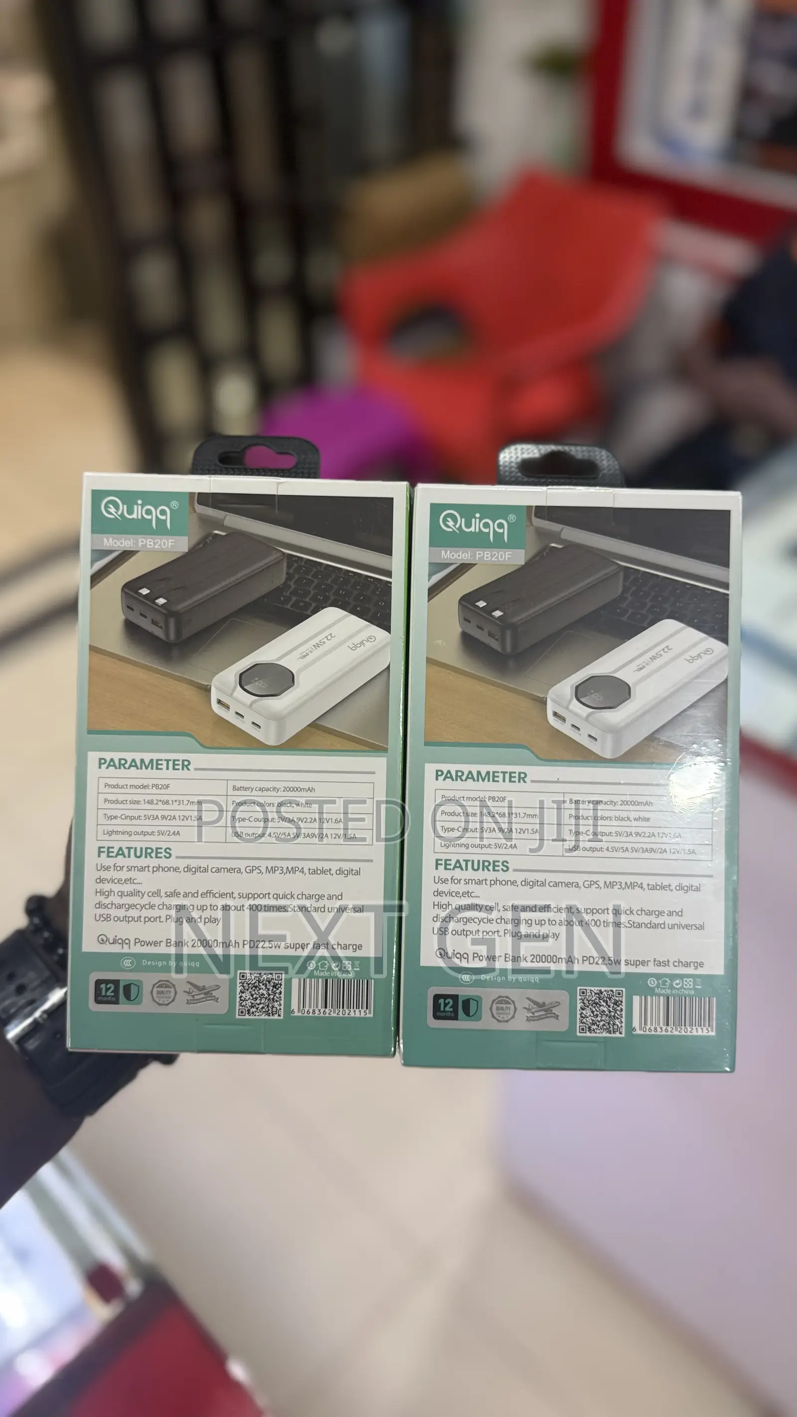 Quiqq Powerbank 22.5w Fast Charging