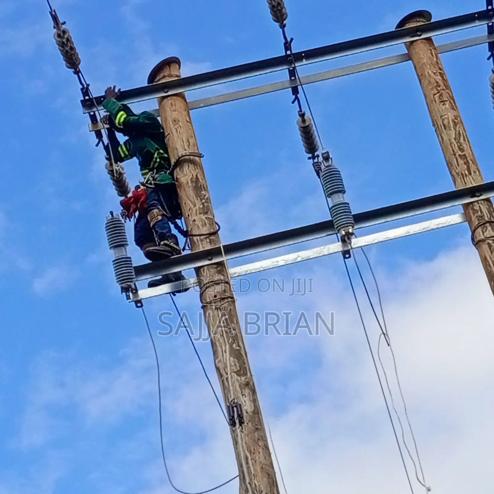 Power Line Construction , Transformer Installation