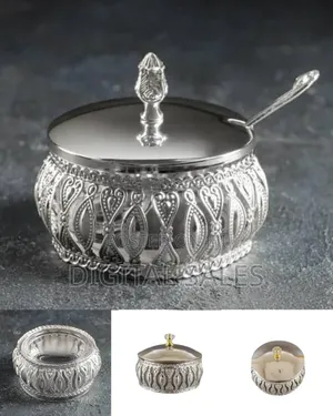 Elegant Silver-Plated Serving Bowl / Decorative Jar