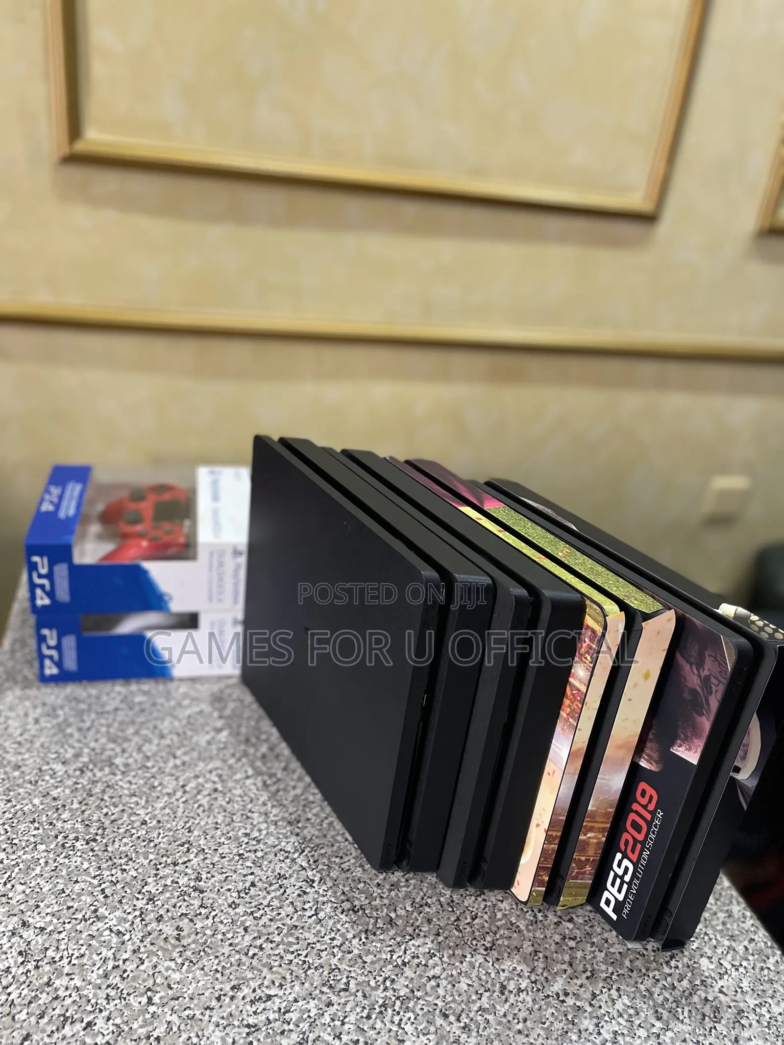 Ps4 Slim Console 500gb Chipped 10 Games 2 Pads