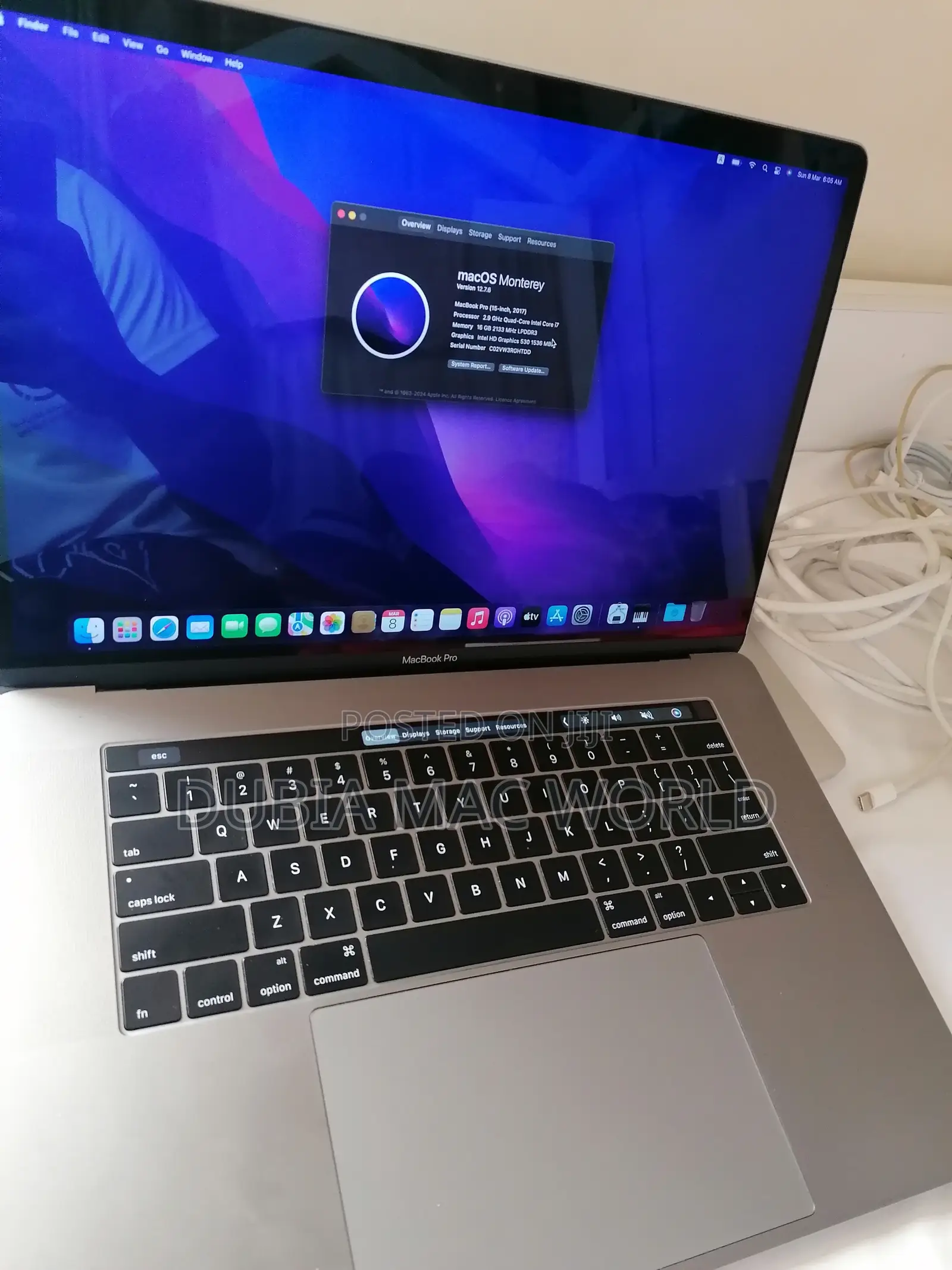 Laptop Apple MacBook Pro 2017 8GB Intel Core i5 SSD 256GB