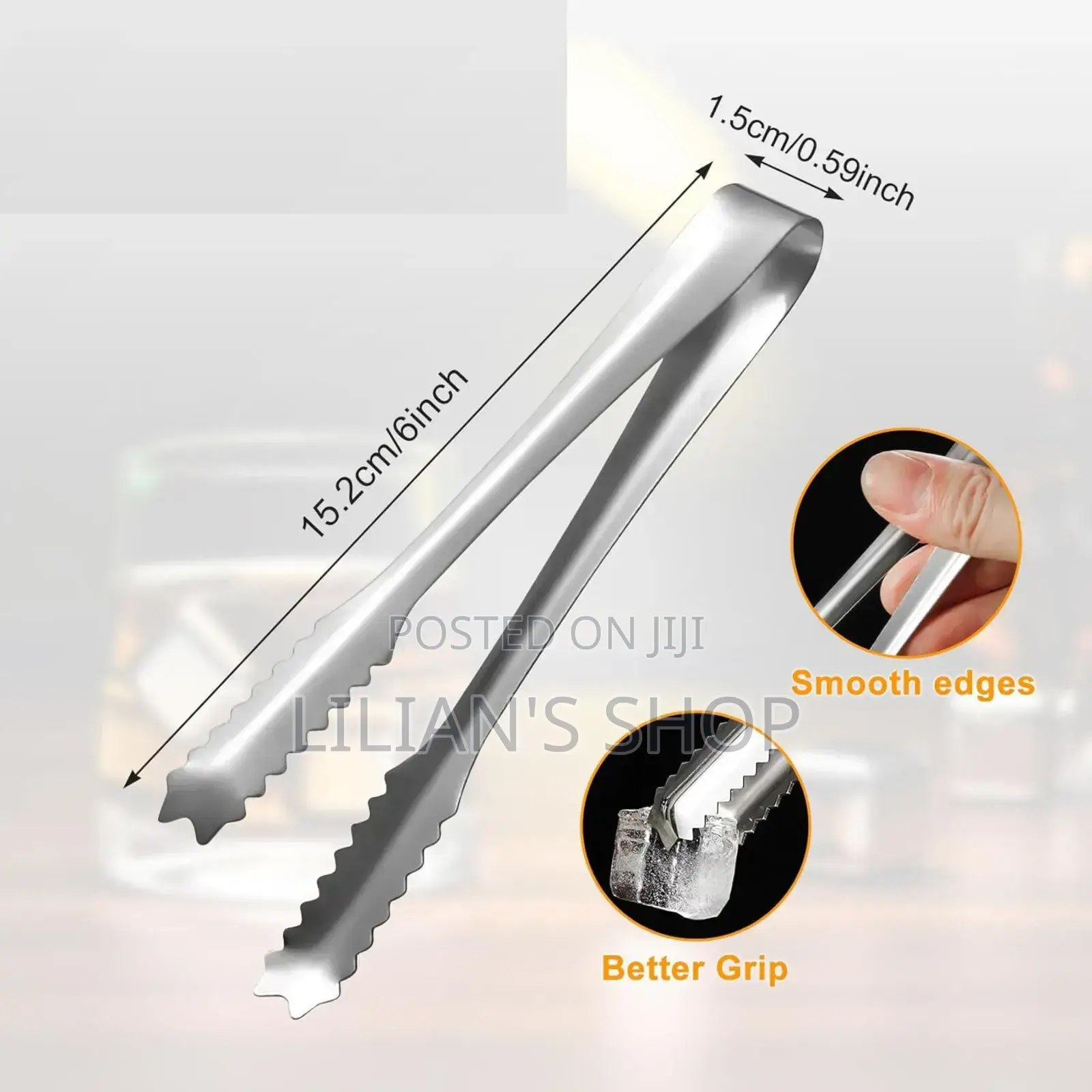 2pcs Ice Cube Tongs
