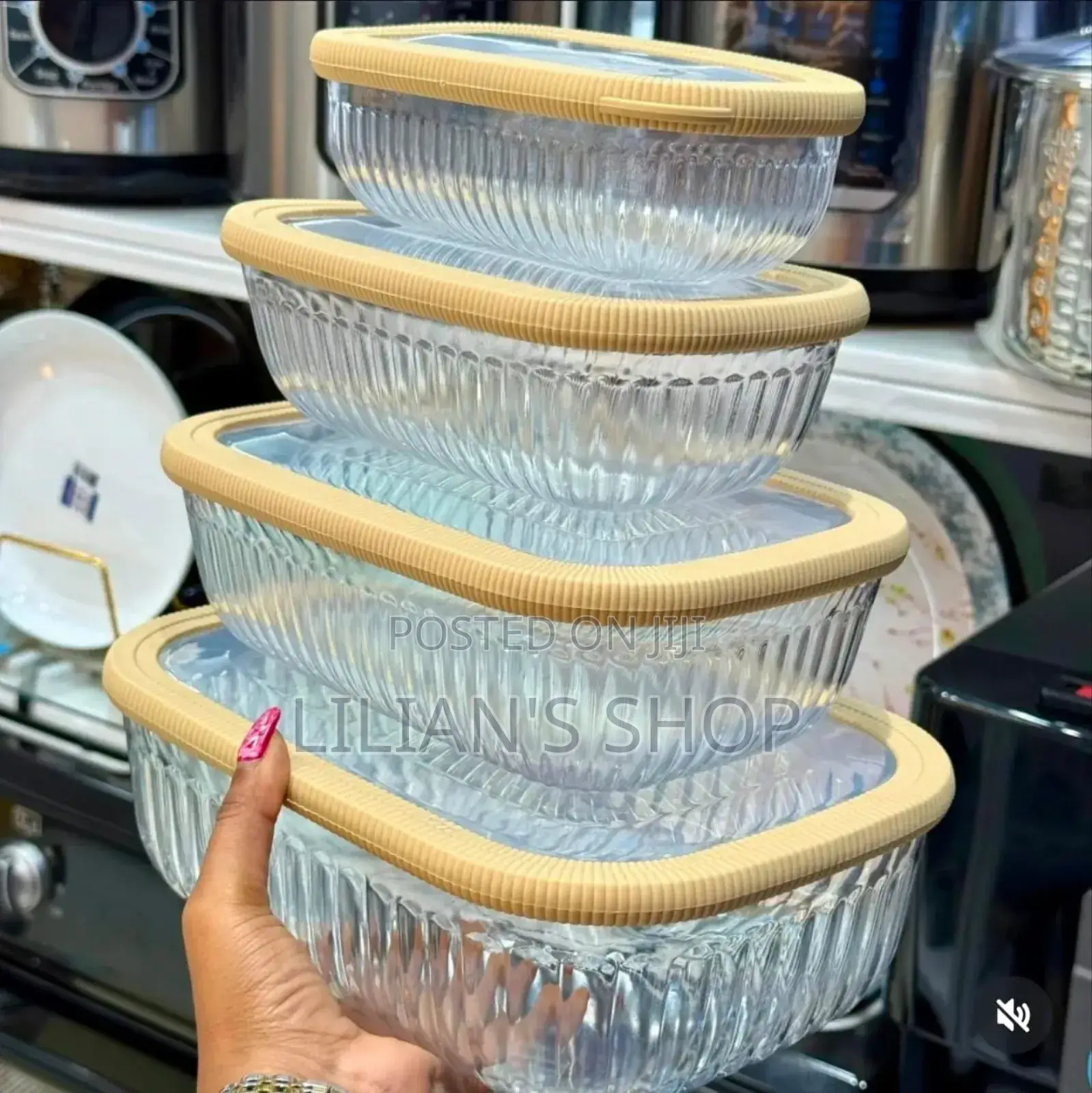 4pcs Airtight Multifunctional Fridge Organizer Containers