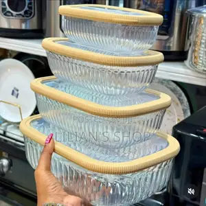 4pcs Airtight Multifunctional Fridge Organizer Containers