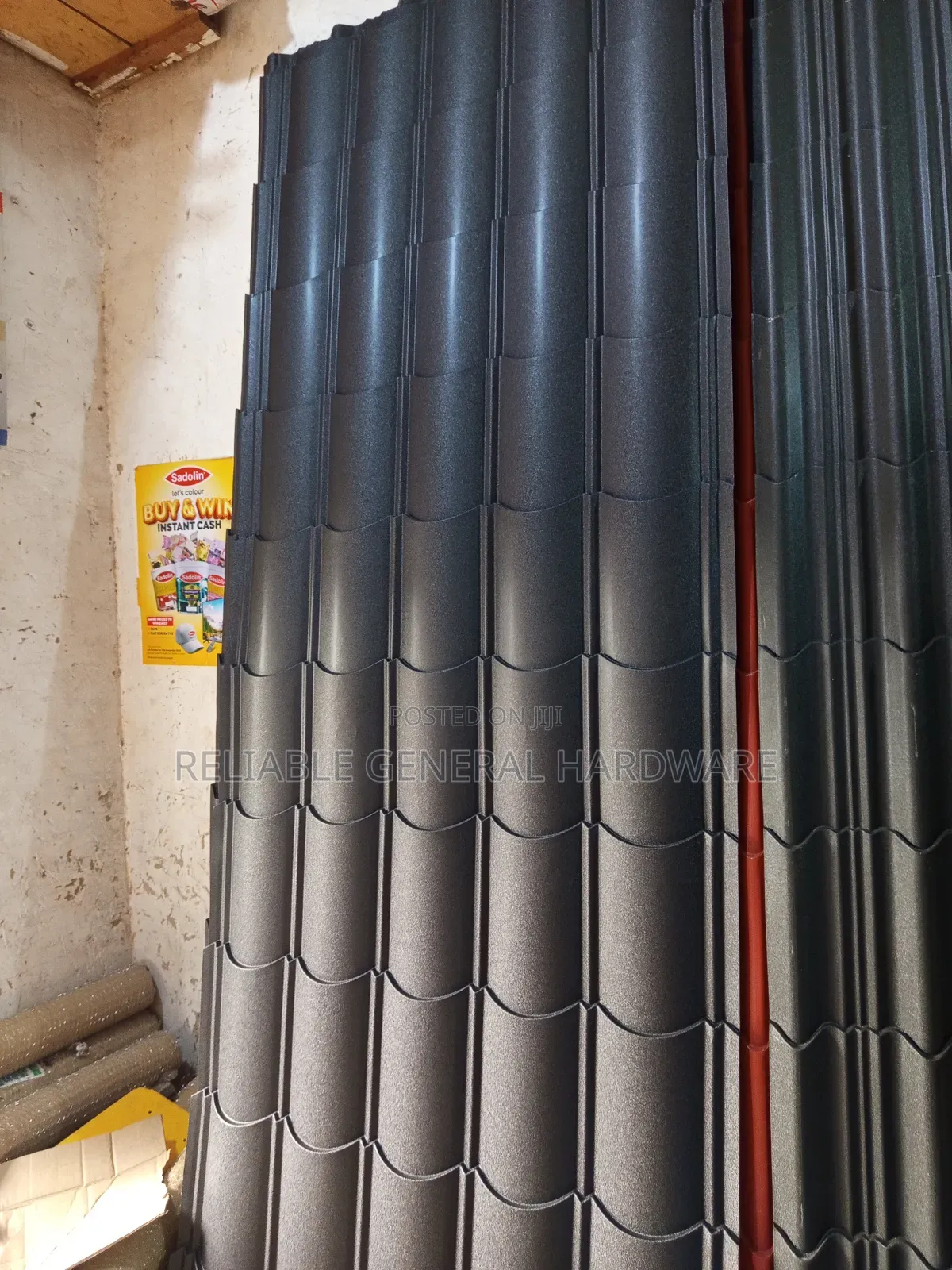 Orientile Ironsheets Charcoal Black Mat G.28 Uganda Baati