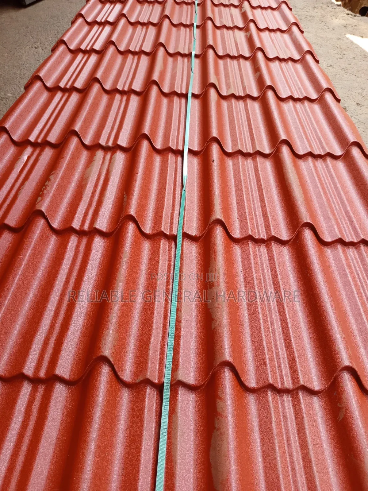 Supertile Iron Sheets G.28 Brick Red Mat/Wrickle/Rough Roofings