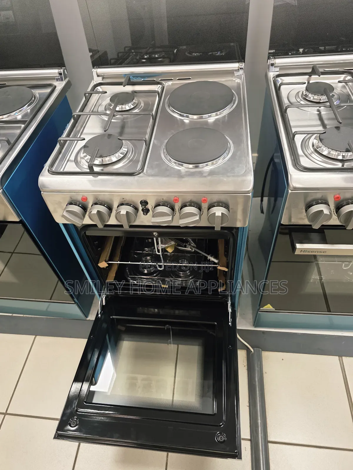 Brand New Stainless Steel Hisense 50*50cm (2+2) With an Electric Oven