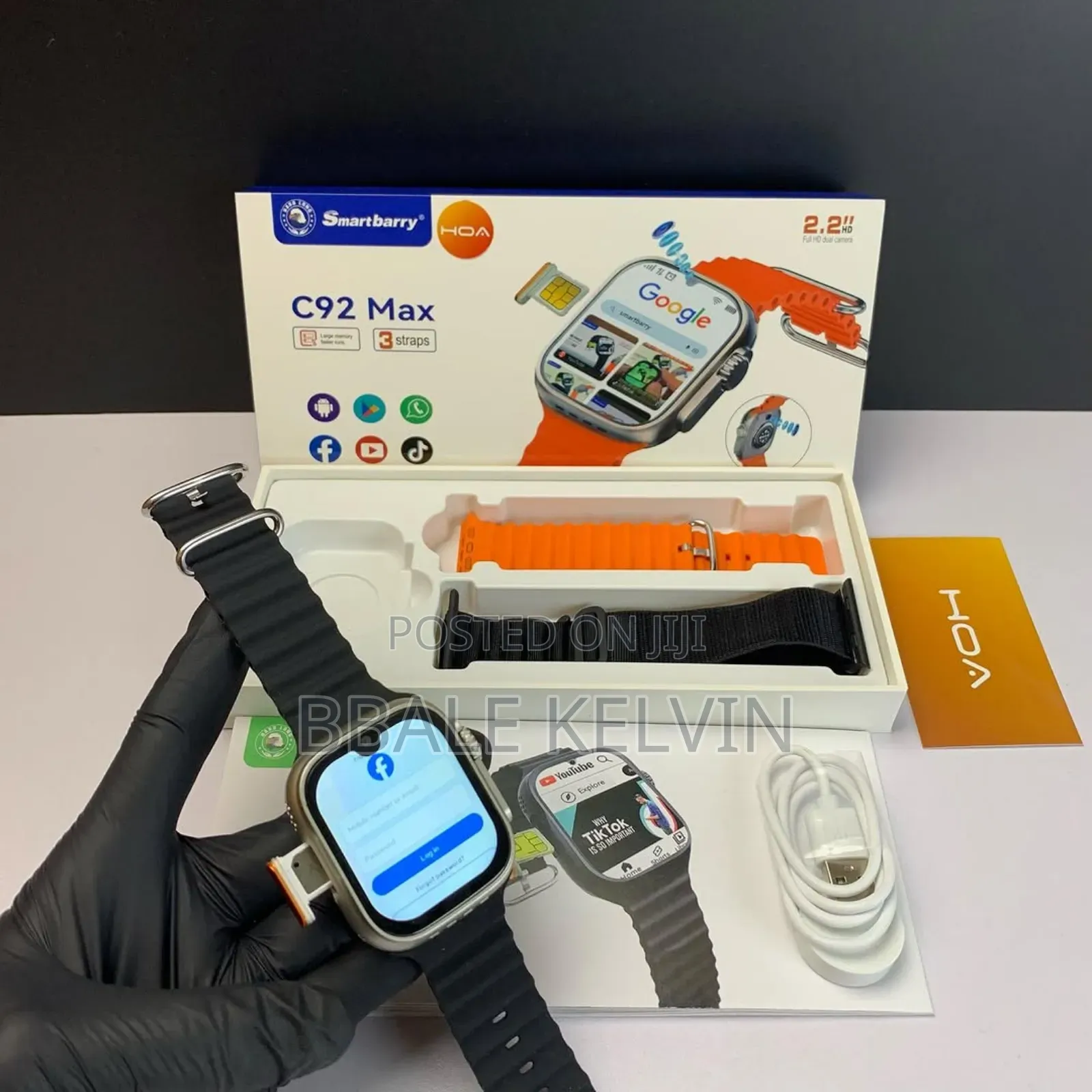 Smartbarry C92 Max Smartwatch 5g Inbuilt Camera