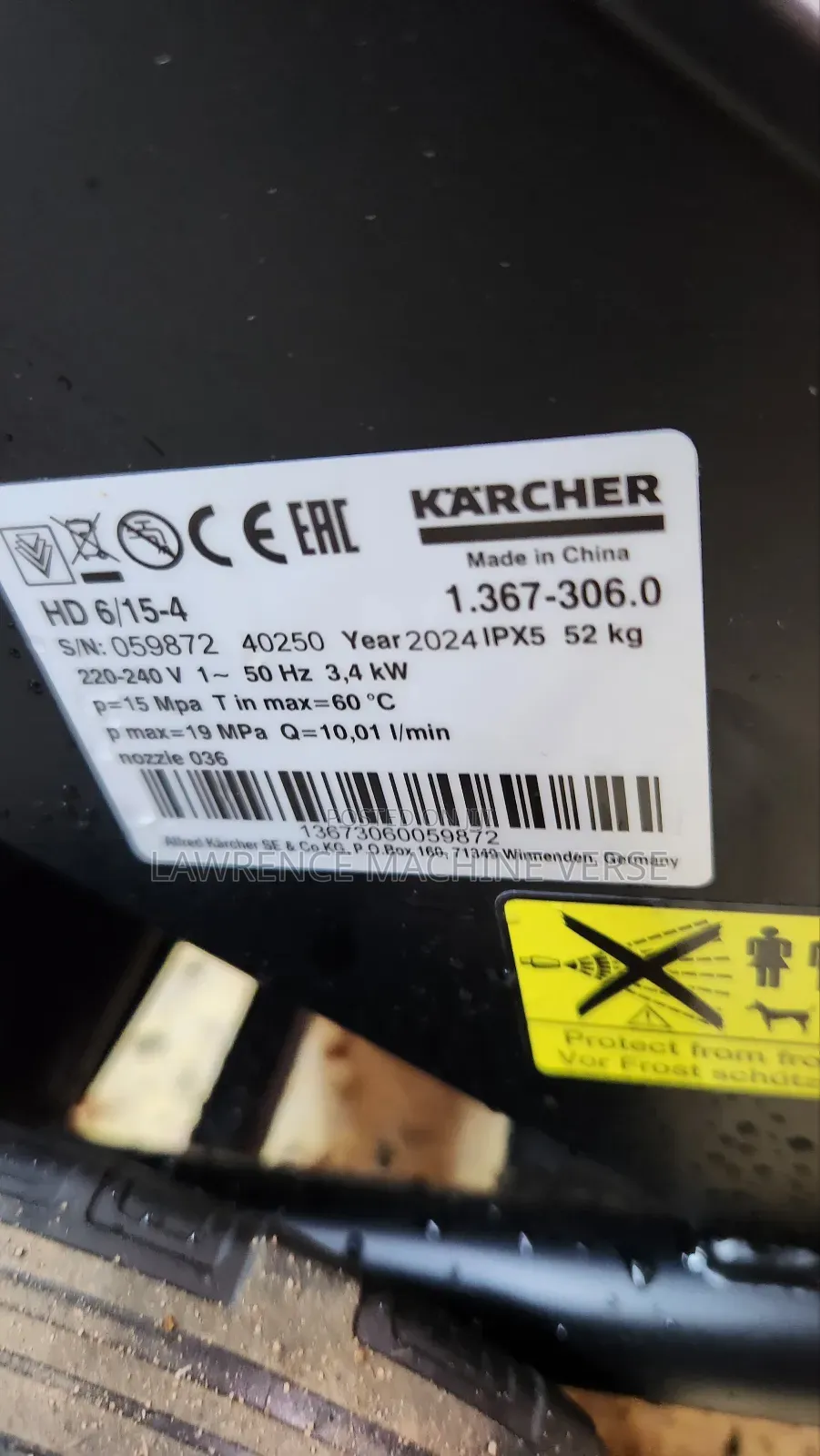 Pressure Washer Karcher Hp 6 15-4