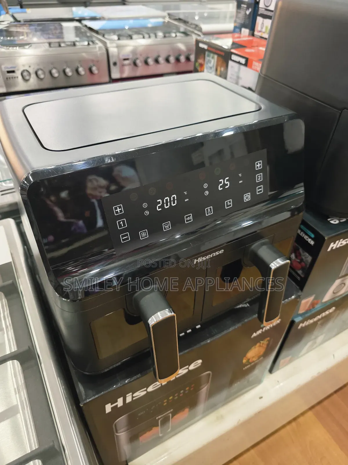 Hisense 8ltrs Dual Digital Airfryer With a Touch Control Panel