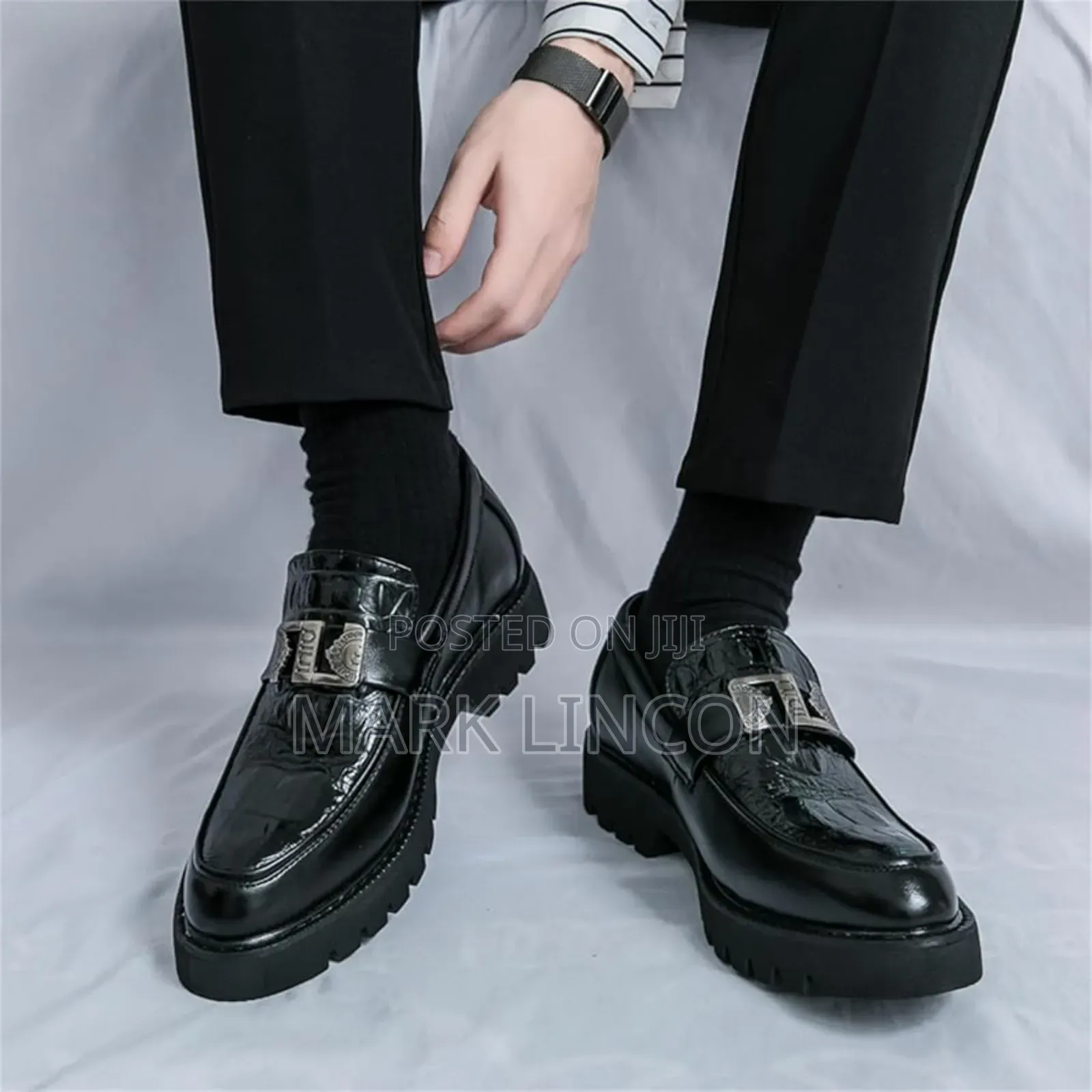 Luxury Men's Platform Loafer or Chunky Slip-on Dress Shoe
