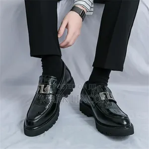 Luxury Men's Platform Loafer or Chunky Slip-on Dress Shoe