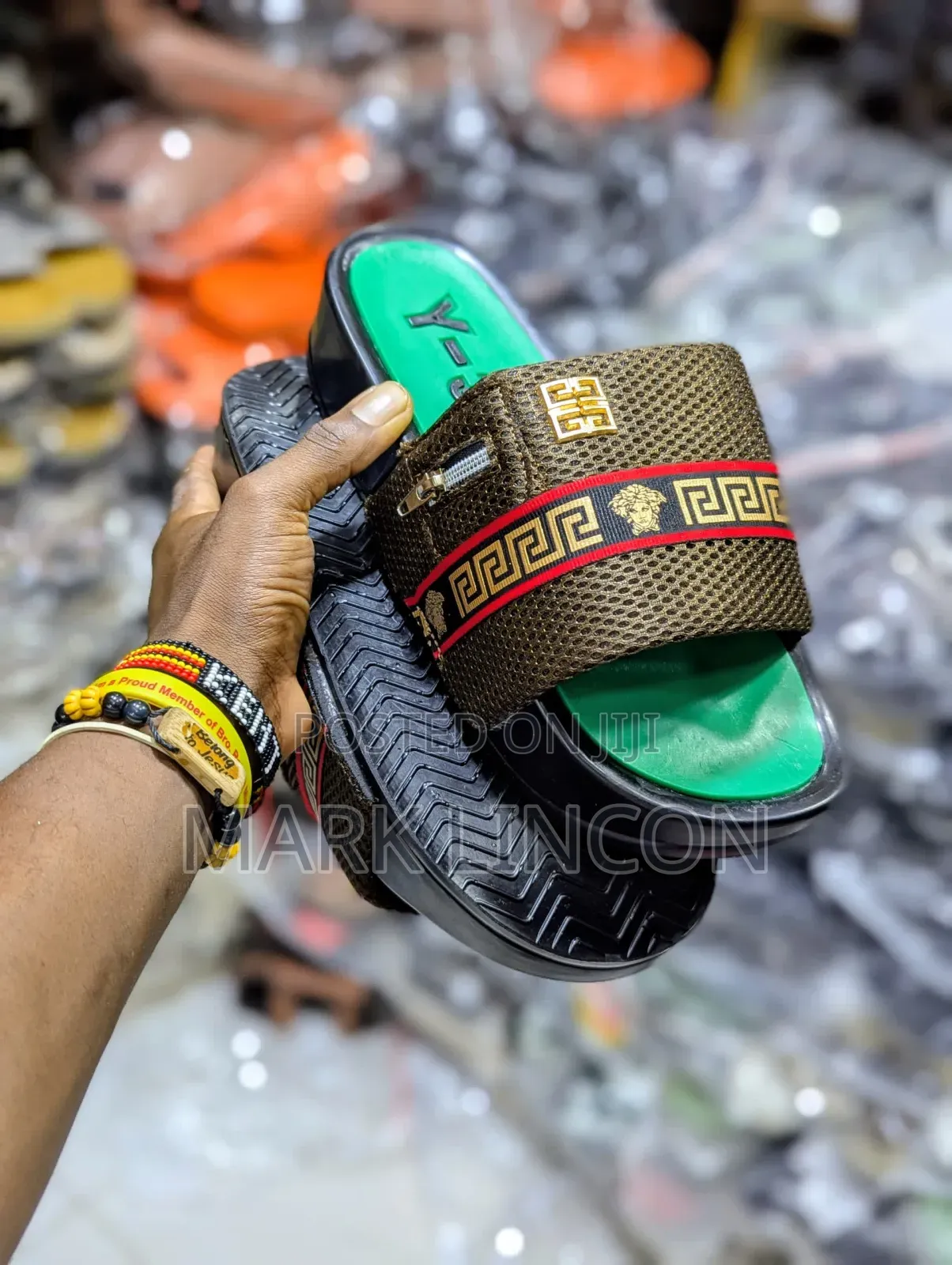 Luxury Inspired Slide Sandals or Push- Ins