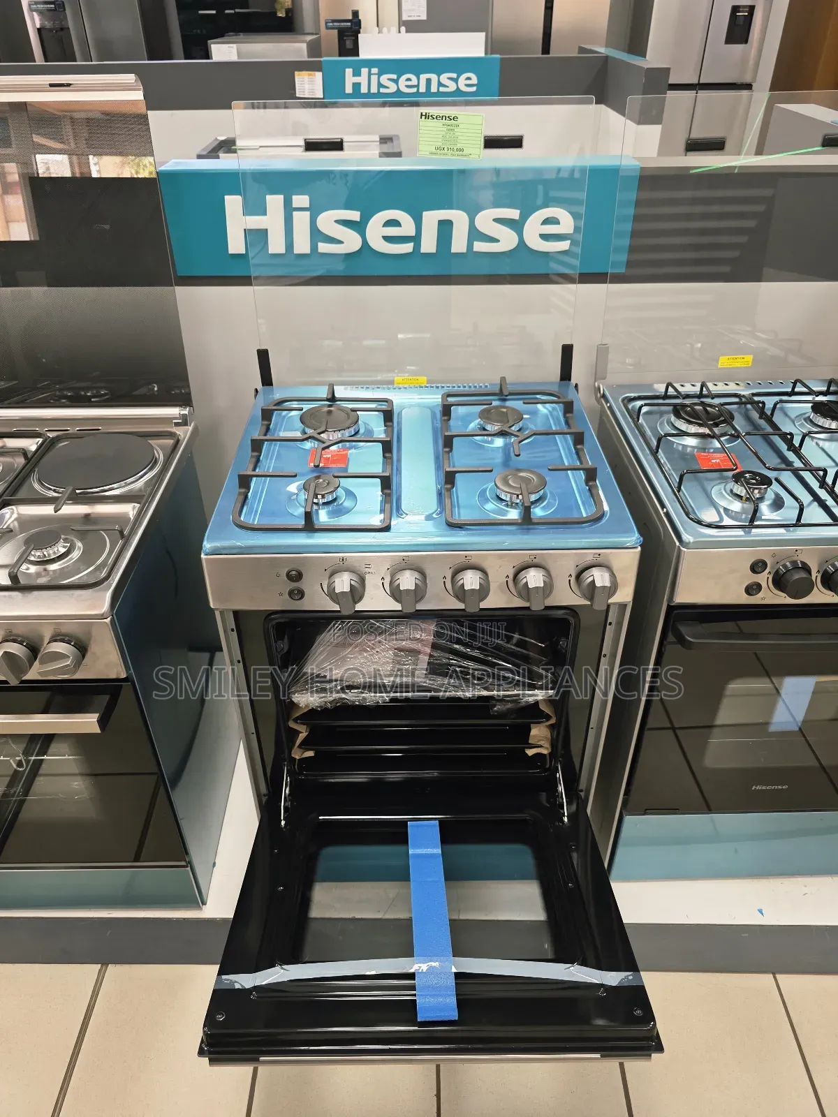Hisense 4 Gas Burner 60cm by 60cm Gas Cooker Oven With Auto Ignition