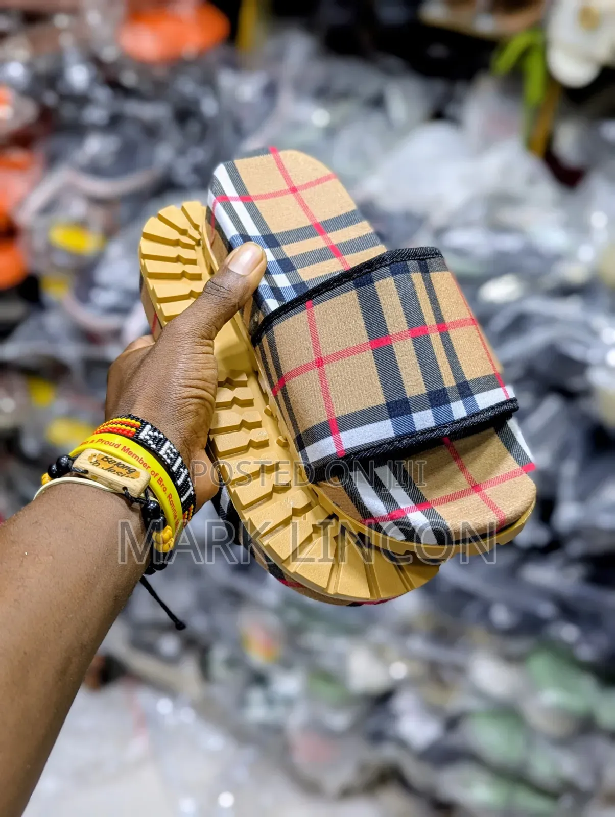 Burberry Check Slides