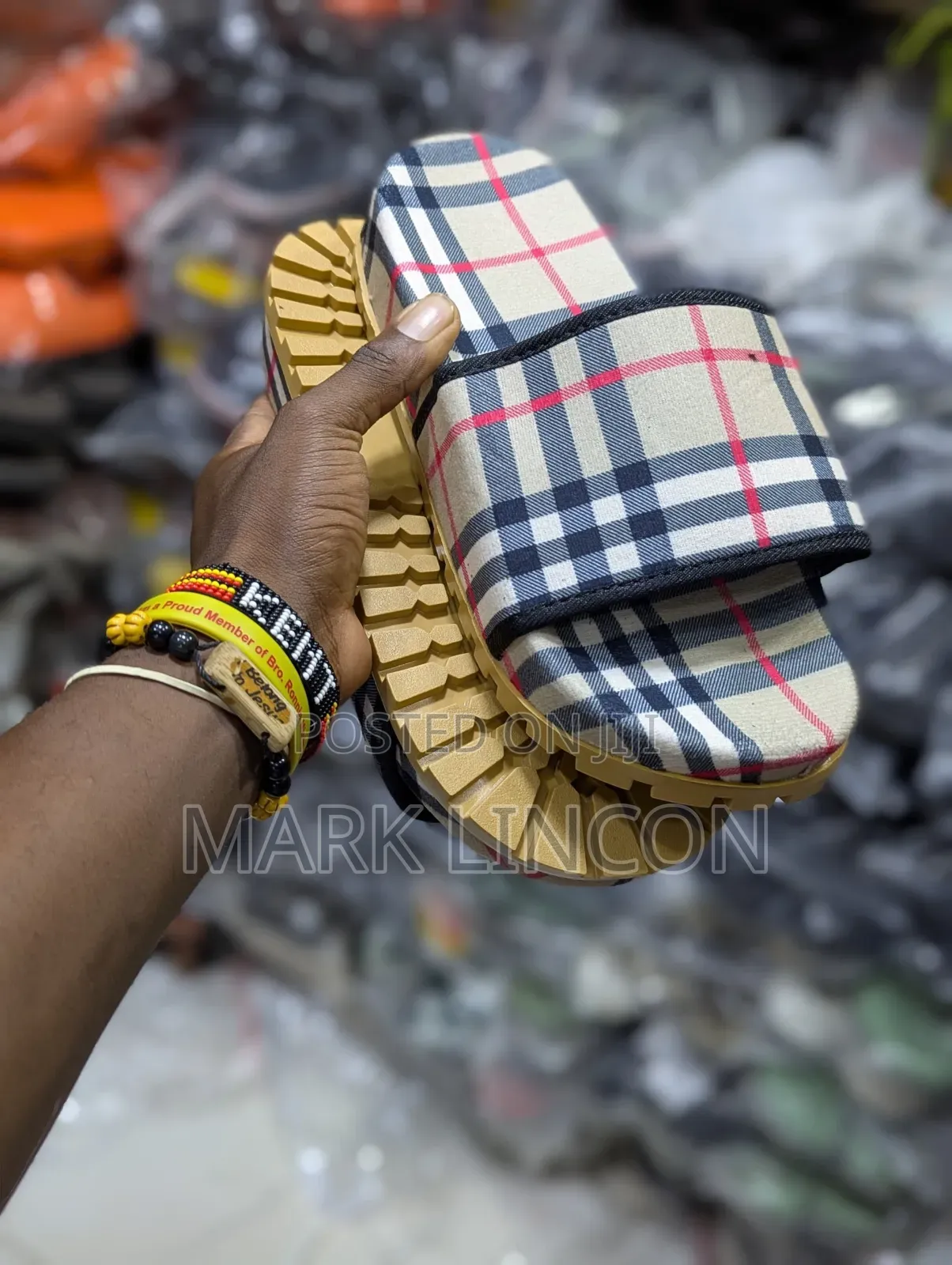 Burberry Check Slides