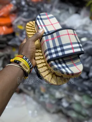 Burberry Check Slides