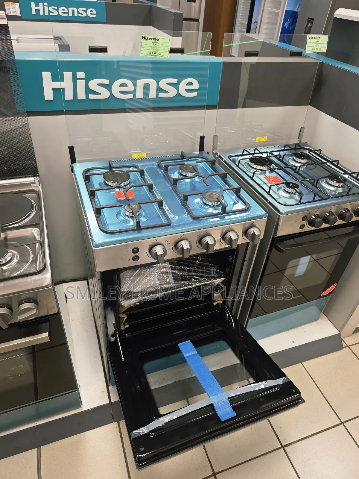 60cm*60cm Hisense Full Ignited 4 Gas Burner Cooker Oven Free Standing