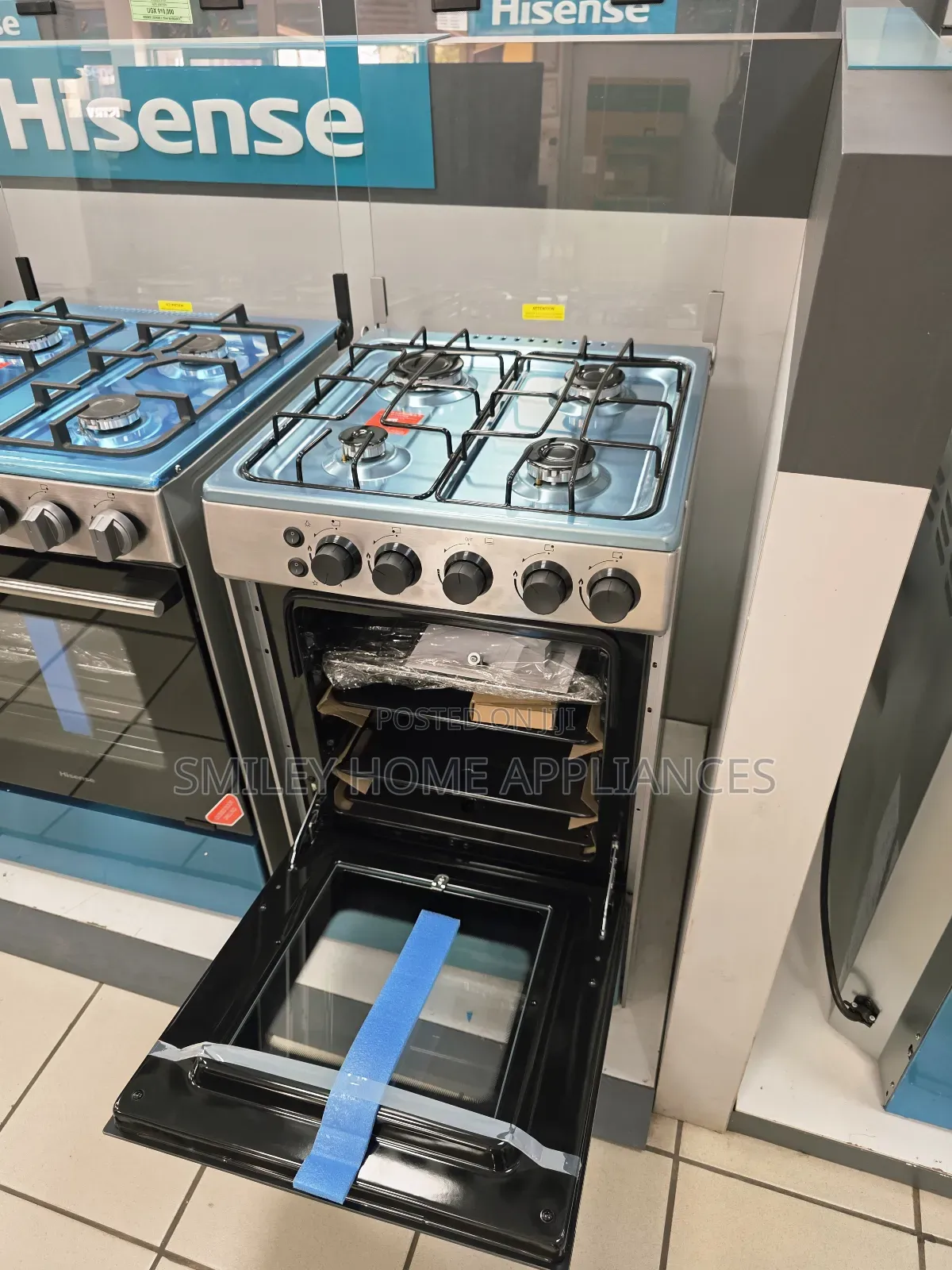 Hisense 50cm*50cm 4 Self Ignited Gas Burner Free Standing Cooker Oven