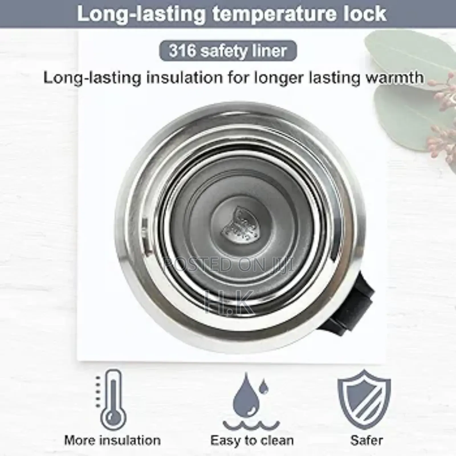 Stainless Steel Water Bottle, 1000 Ml