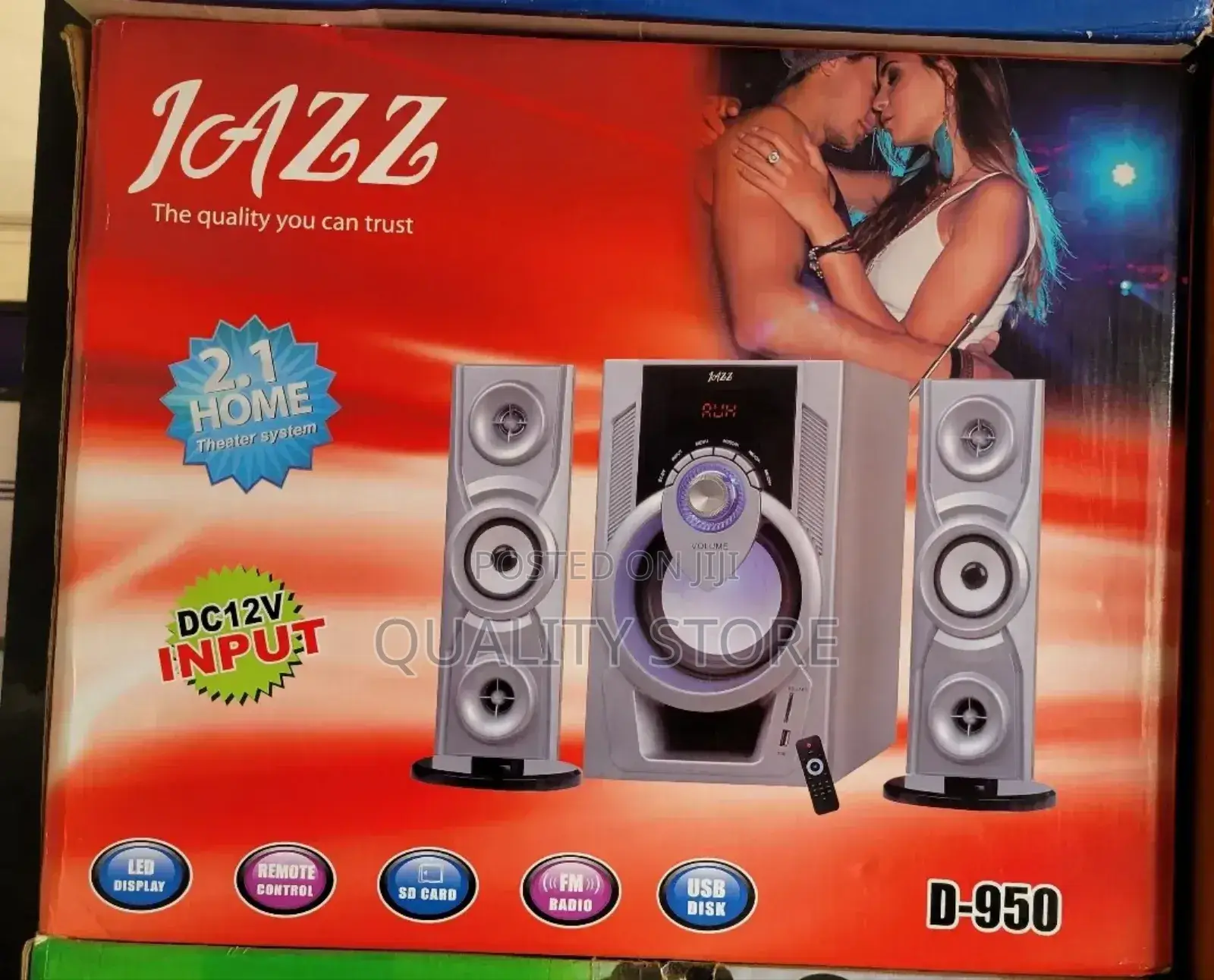 Jazz 2.1 Channel Multimedia Speaker System D-950