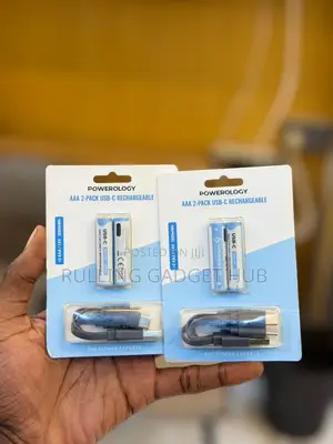 Powerology 1.5v Type C Rechargeable Lithium-Ion Battery Aaa Battery