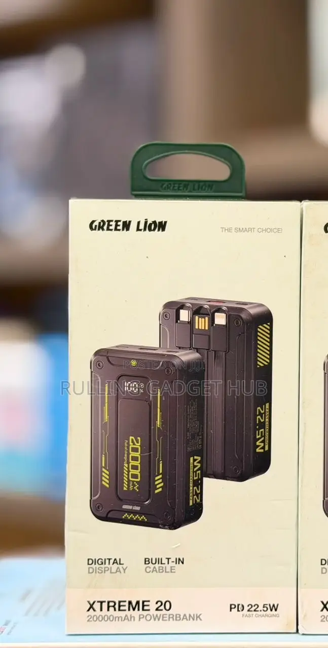 Green Lion Xtreme 20 Power Bank 20000mah 22.5w