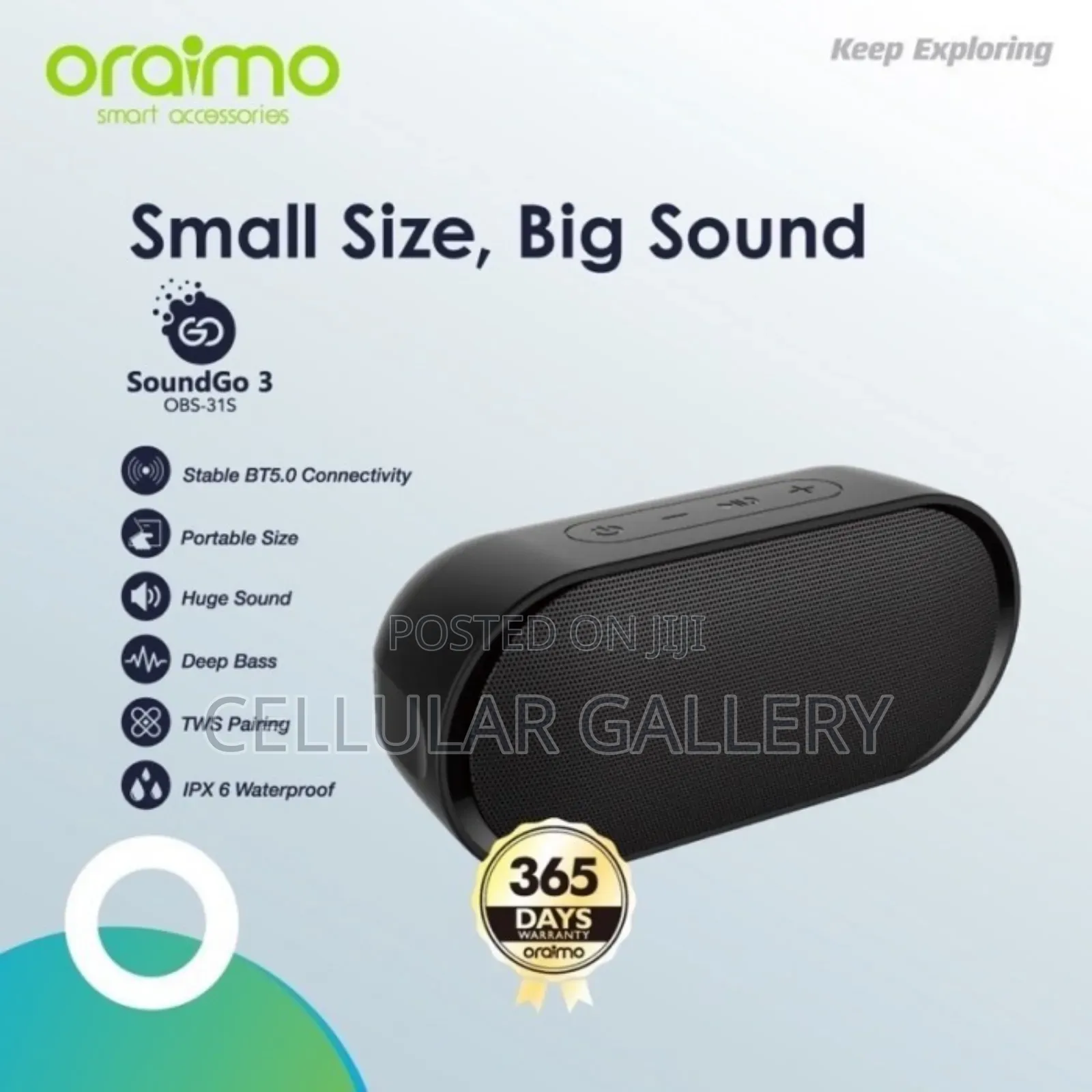 Oraimo Speaker Soundgo 3
