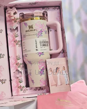 1.2l Floral Print Stanley Cup With Straw . Gift Cup Mug