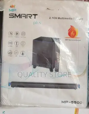 Smart Plus Sound Bar 2.1 Channel Multimedia Speaker System Mp-5500
