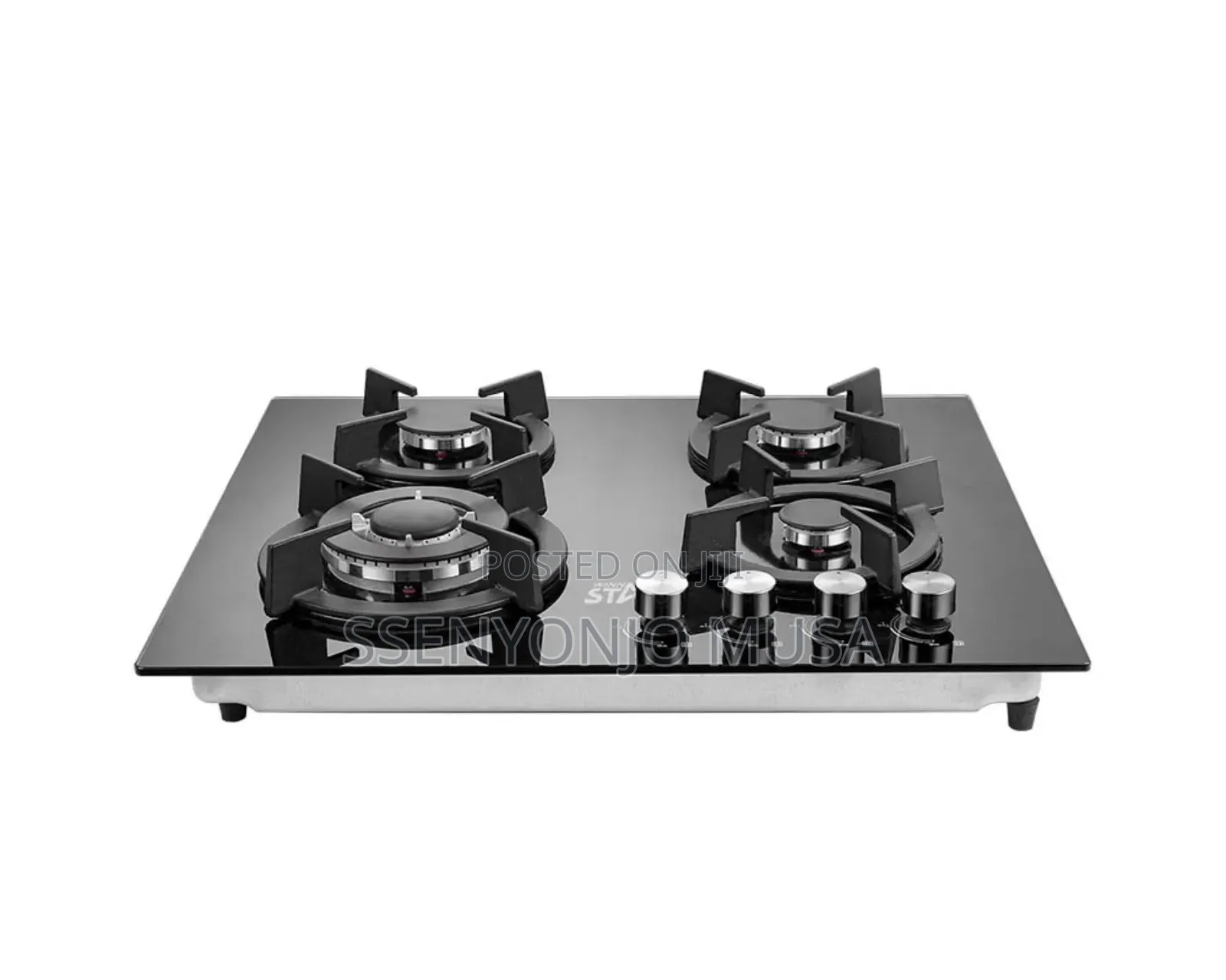 Winning Star 4-Burner Gas Stove – Tempered Glass Gas Hob With Auto