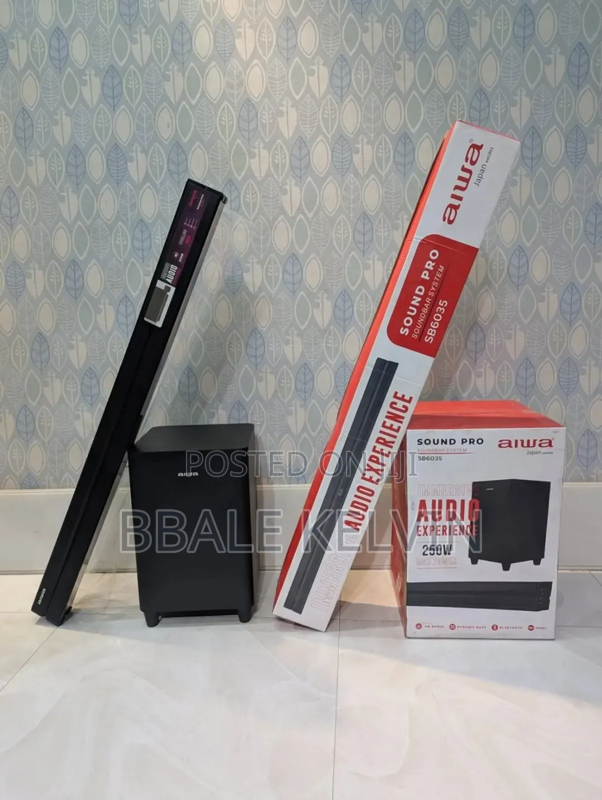 Aiwa 2.1ch Soundbar 250w With Wireless Subwoofer