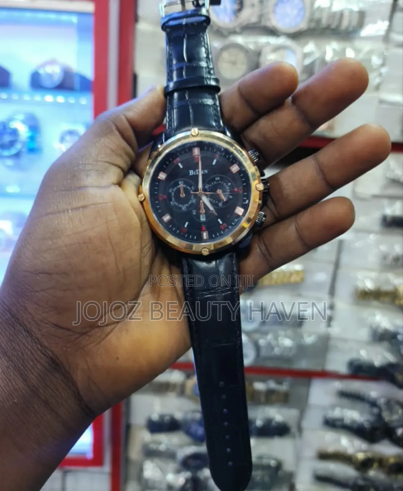 Biden Leather Belt Wrist Watch